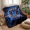 Chelsea FC Theme Blanket Soft Flannel Blanket Plush Throw Blanket Cozy Sofa Bed Blanket for Home Decor