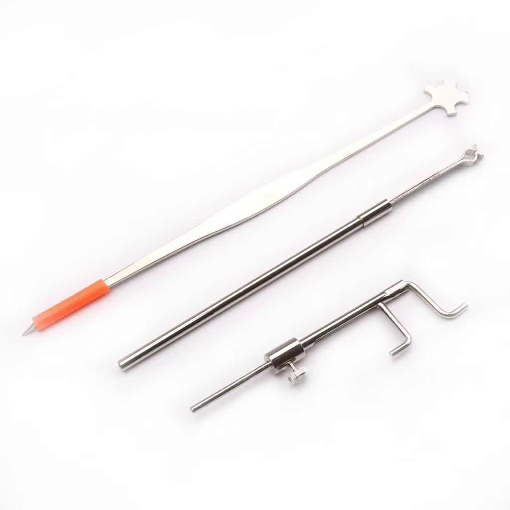 Violin Maker Tools Column Hooks Column Clips Column Length Calipers Violin Maker Tools Silver
