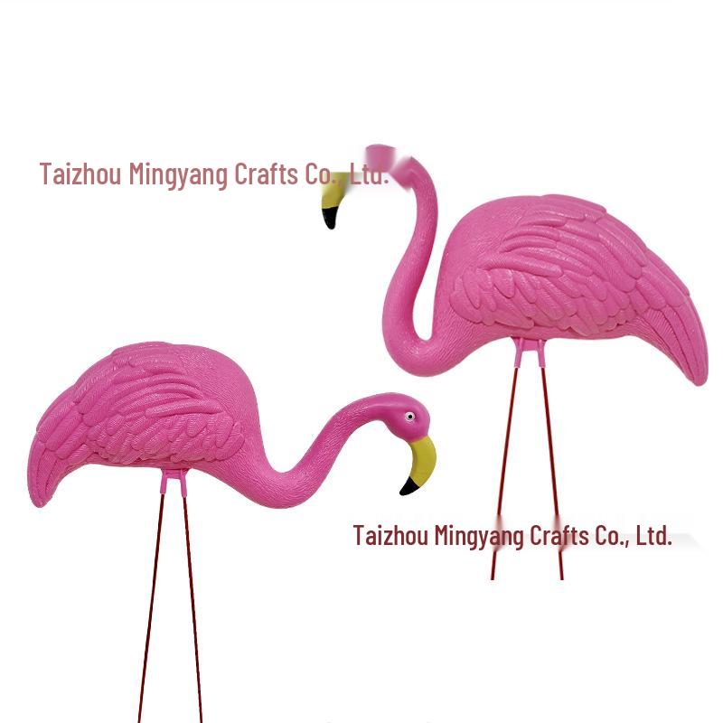 Cross-border Flamingo & Crane Outdoor Animal Decor Set for Garden or Wedding
