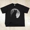 Streetwear Kedi Grafikli Tişört Pamuklu Tişört Unisex Üstler Tişört Kısa Kollu Tişört