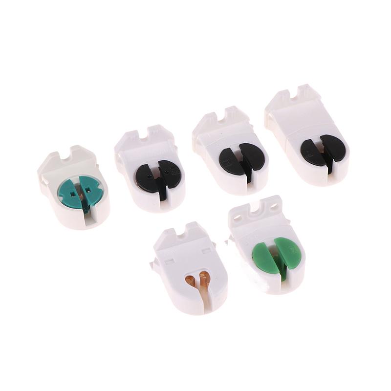 10Pcs Home T5 Light Holder G5 Base Non-Shunted Heat-Resistant Lamp Socket Ac500V 2A For Led Fluorescent Light Tube Holder