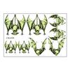 Easy Removal Wall Art Halloween Glow-in-the-Dark Bat Stickers, Luminous Hanging Decals, Spooky Window Clings Indoor Outdoor Yard Tree Party