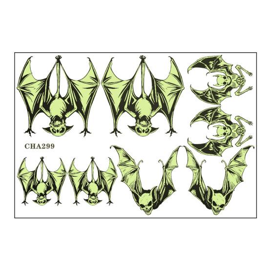 Easy Removal Wall Art Halloween Glow-in-the-Dark Bat Stickers, Luminous Hanging Decals, Spooky Window Clings Indoor Outdoor Yard Tree Party