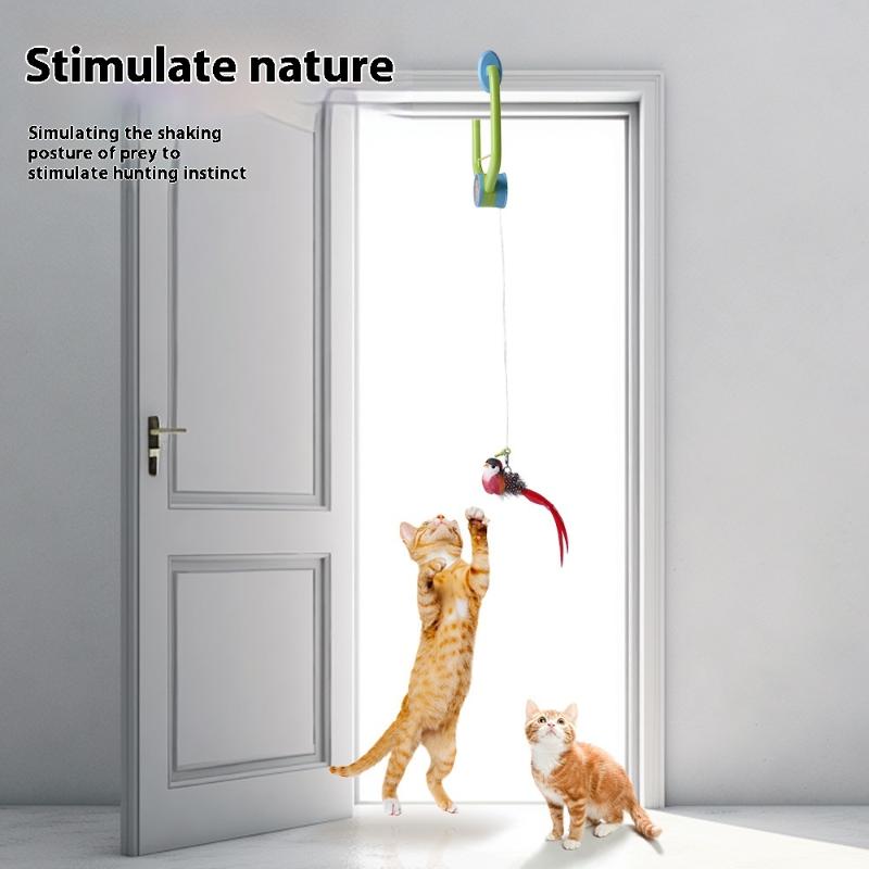 The Type Of Cat Electric Smart Hanging Door Toy Is A Self-Entertainment Entertaining And Cat-Teasing Wonder