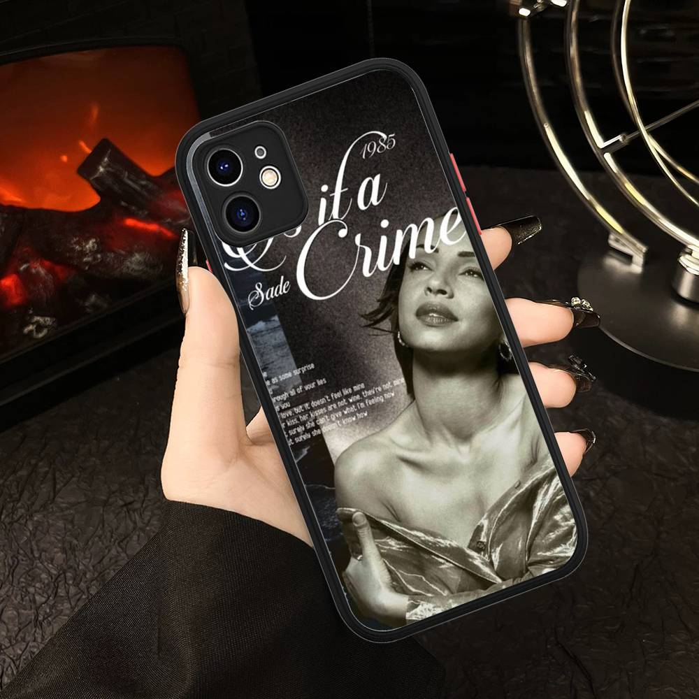 Singer Sade Adu Phone Case For IPhone 13 12 X XS MAX Pro Max 16 15 11 14 Pro Max Shockproof Matte Cover