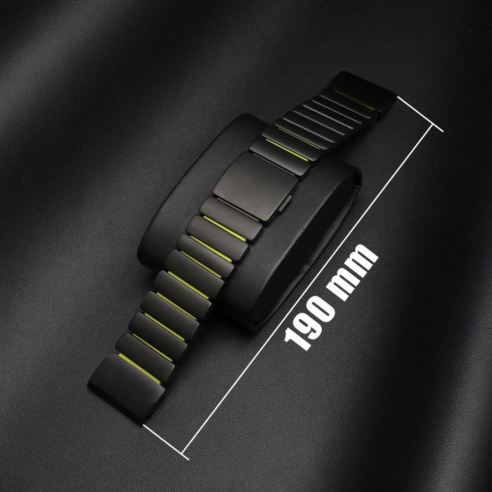 26mm Stainless Steel Metal Strap for Garmin Watch Enduro 3 2 Fenix 8 7X Pro 51mm Fenix 6X Rubber Men Band for Garmin Tactix 7Pro
