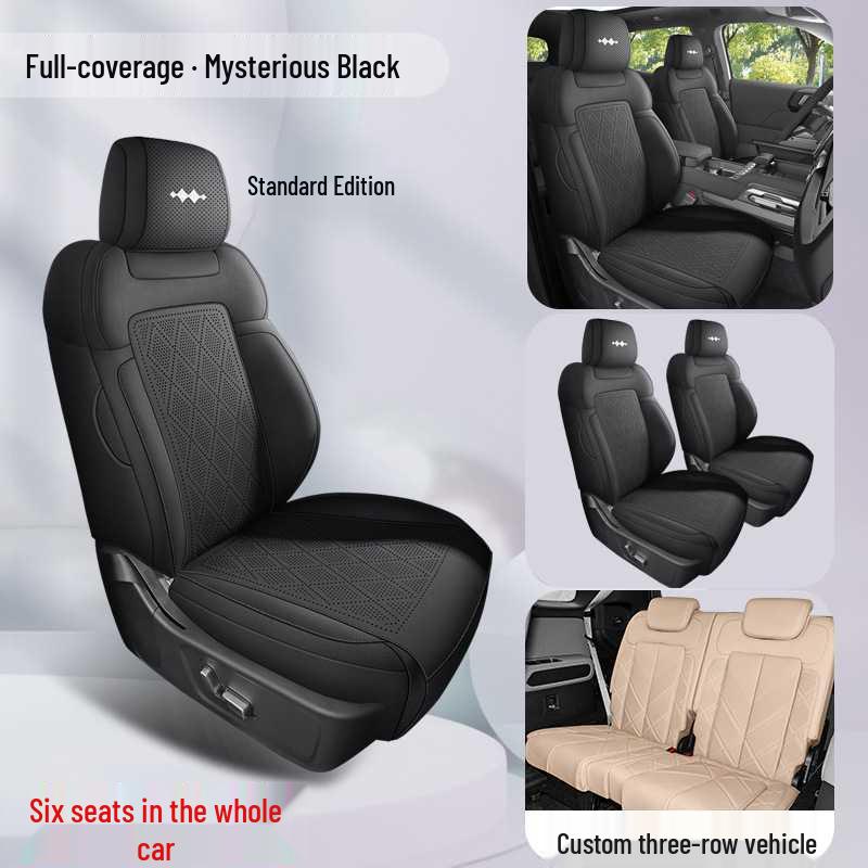 BYD Yangwang 8 Suede Car Seat Cover - All-Season Full Coverage Cushion Pad