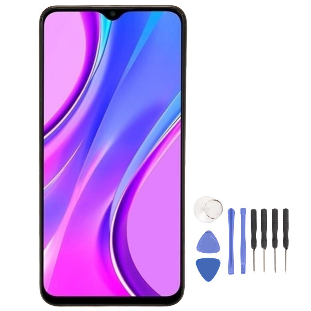 6.53in Phone LCD Screen Replacement with Tools Phone Display Screen Touch Digitizer for Redmi 9