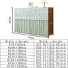 Translucent Cabinet Curtain Embroidered Lace Living Room Partition Kitchen Cabinet Dust Cover Multifunctional Home Decoration