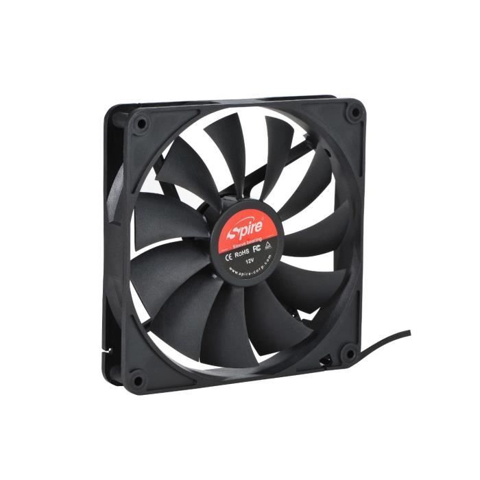 Ventilateur - spire - 140mm - 65 cfm - 200-1700 rpm - 28 db - silencieux