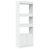 VidaXL High Buffet 63x33x180 Cm White Engineered Wood, Bookcase, Modern Bookcase, Bookshelf, 3309600
