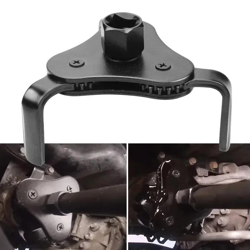 1Pc Oil Filter 3 Claw Oil Filter Wrench Tool Universal Oil Filter Wrench Adjustable Install Uninstall Removal Key Repairing Tool