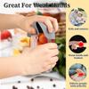 4PCS Jar Opener Gripper Pad, Silicone Jar Openers 5 Inch Square Multi-function Anti-Slip Coasters Bottle Jar Opener, Jar Lid Openers for Opening Cans