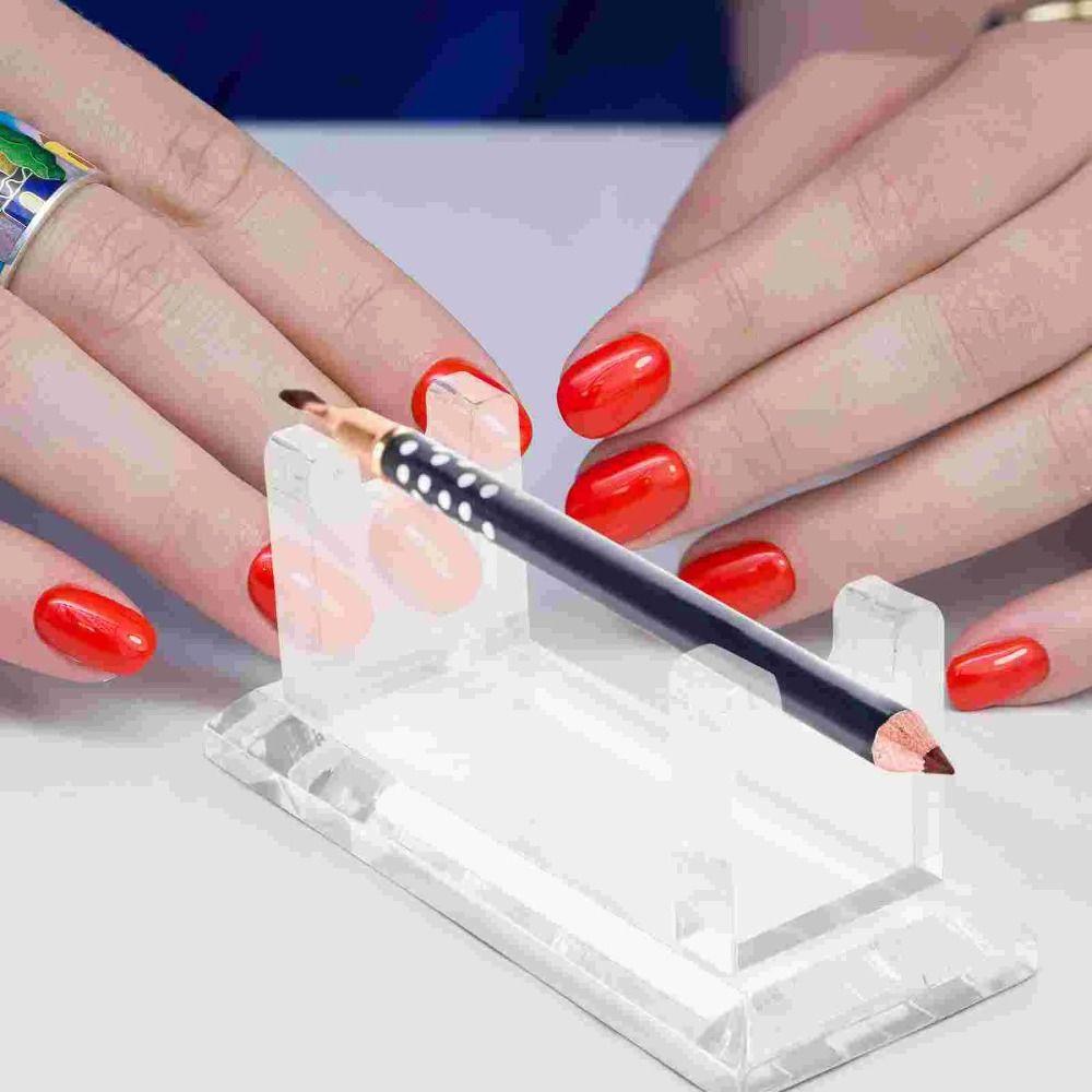 Multifunctional Pencil Wand Holder Clear Makeup Brush Rack Paintbrush Drying Rack  School