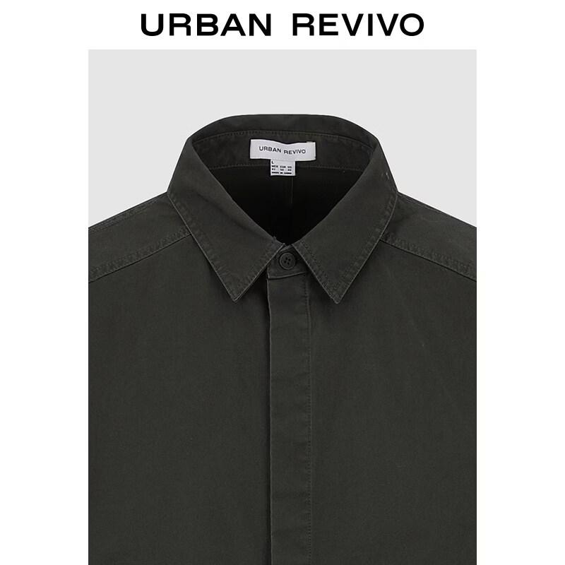 UR Herren Mode Hemd mit Knopfleiste und Revers