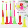 Trompete de Animação Desmontável 3 Seções Encaixáveis Retrátil Adorável Cor Vibrante Portátil Conveniente 60cm Futebol Esportes Fãs Animação Buzina Ferramenta