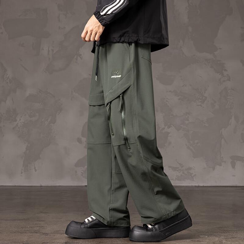 Men's Autumn/Winter Cotton Blend Casual Workwear Trousers