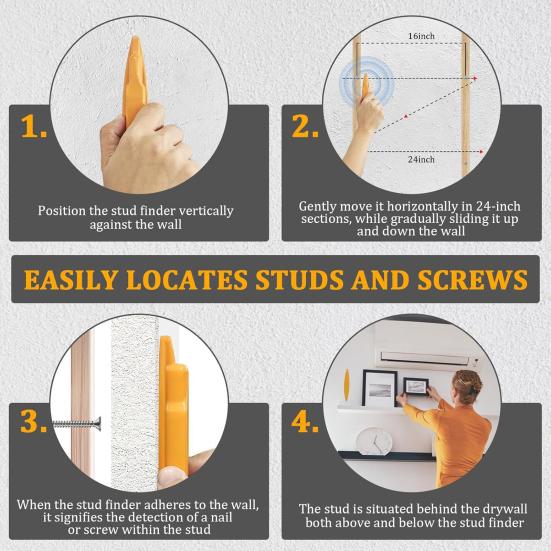 Screw Positioner Easy To Use Powerful Magnet Nail Detector No Battery
