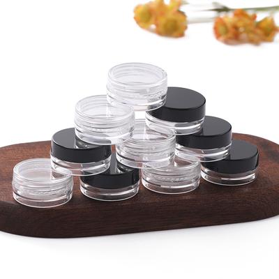20pcs/Lots Mini Clear Round Plastic Containers Transparent Storage Containers for Jewelry Making Bead Nail Art Craft Supplies
