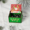 Wooden Hand-Cranked Christmas Music Box Ornament