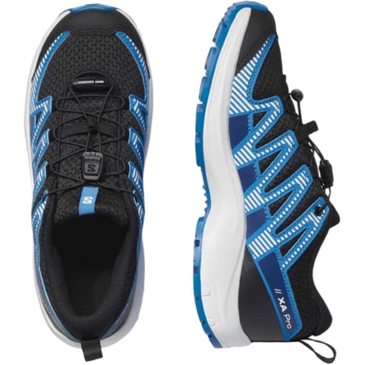 Salomon XA Pro V8 Versatile Comfortable Non-Slip Durable Low-Top Outdoor Shoes Kids Shoes Black Blue 477300
