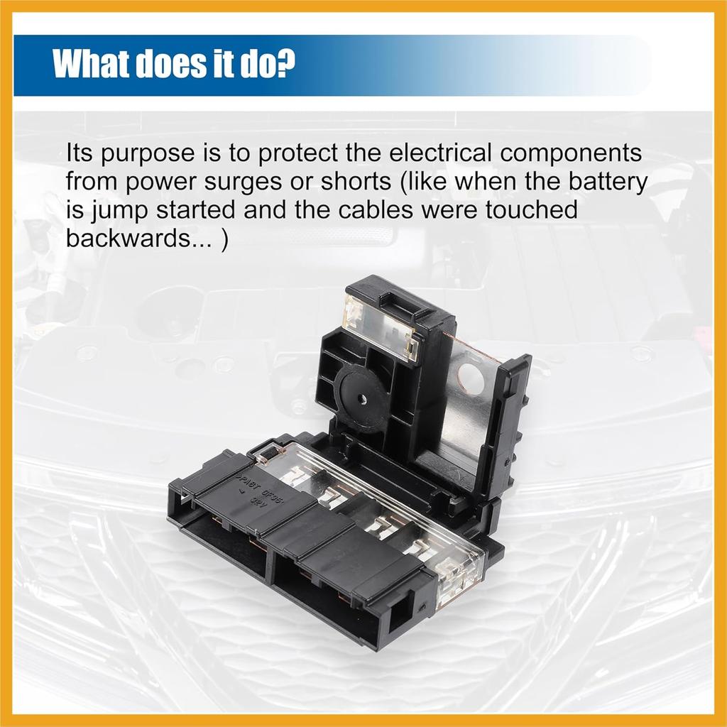 24380-JA00A Multi Block Fuse for Nissan Maxima Murano 2009 2010 2011 2012 2013 2014 5 Circuit Automotive Circuit Fuses 24380JA00A Replacement
