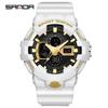 Sanda Luminous Unisex Multifunctional Casual Electronic Watch