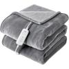 2025 Flannel Heated Blanket, 50"x60" Soft Electric Blanket with 8 Heating Levels & 10H Timing Auto Shutdown, Overheating Protection, Machine