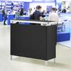 VEVOR Portable Tradeshow Podium Table, 97,5 × 38,5 × 87 cm, Display Exhibition Counter Stand Booth Fair with Wall