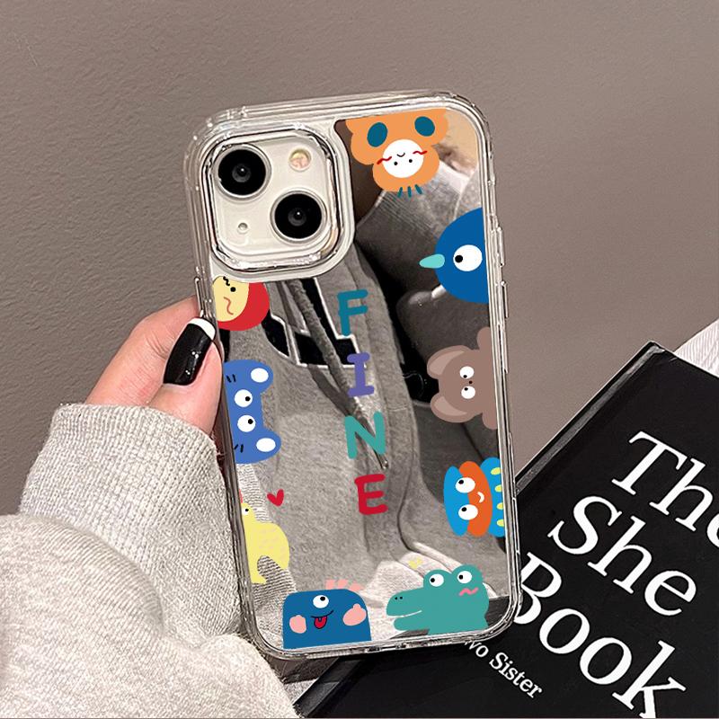 Luxury Make UP Mirror Phone Case For iPhone 16 Pro Max 11 13 14 15 12 16 Plus XR X XS 16promax 15promax Flower Back Covers Funda