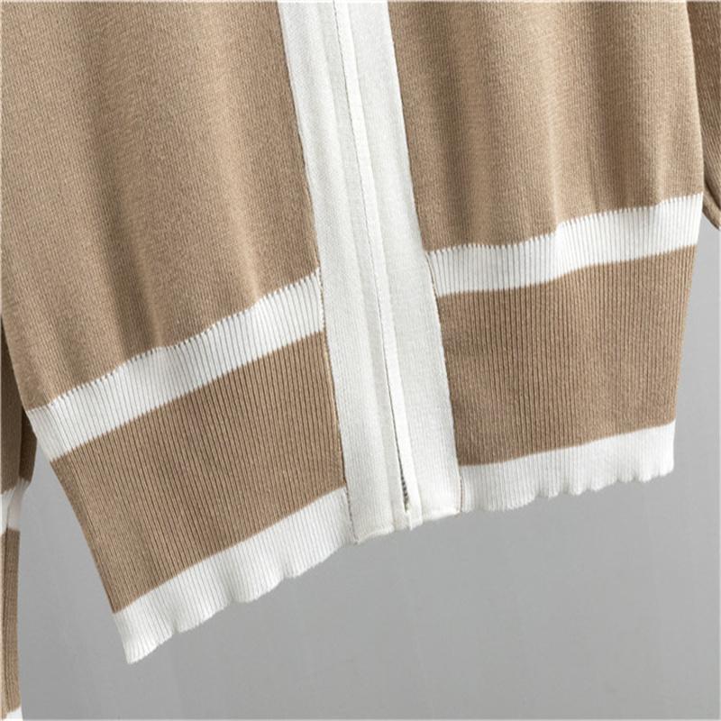 Autumn And Winter Women's Knitted Suit Cardigan Camisole Wide Leg Pants Suit