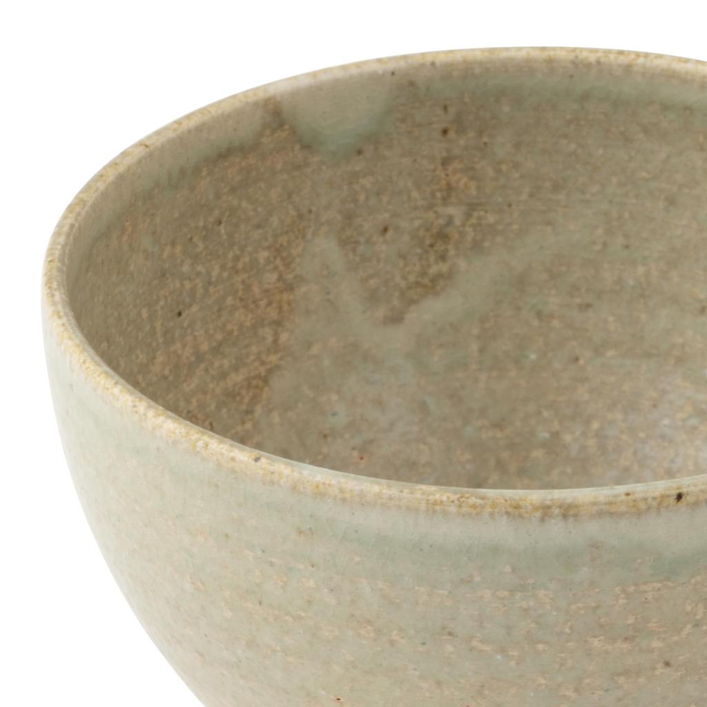 Marui Pottery Shigaraki Ware Hechimon Matcha Tea 12cm White Glass Cream Bowl, Approx. Diameter, Finish, MR-3-4117
