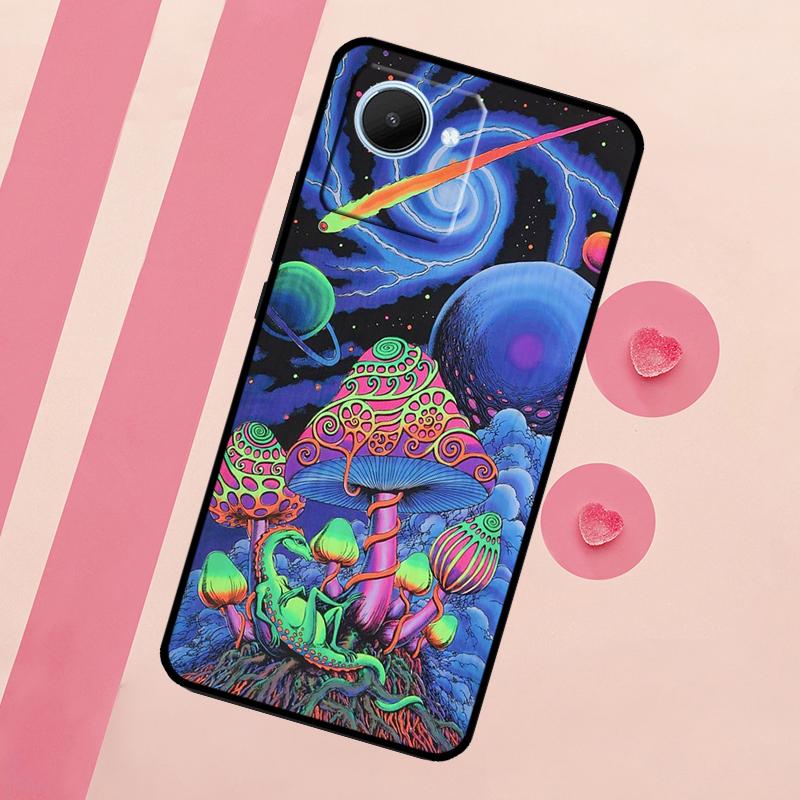 Seltsames psychedelisches Pilz-Case für Realme C71 C55 C53 C67 C75 C61 C33 C63 C51 C65 10 11 12 13 14 15 Pro Plus GT7 Pro