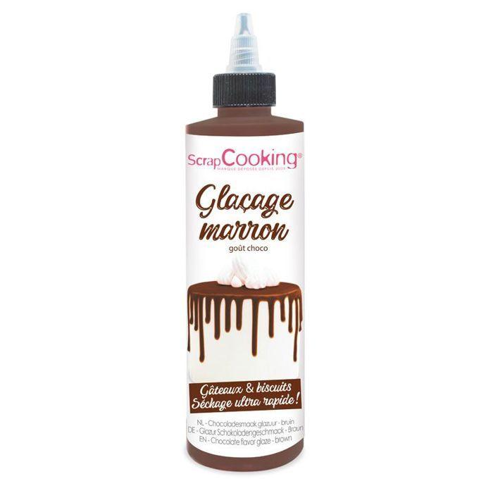 Glaçage goût chocolat 130 g - marron