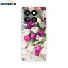 Phone Case For Xiaomi 14 Pro Case Soft Clear Painted Silicone Bumper Capa For Xiaomi 14 13T Mi 13T Pro Protect Transparent Cover