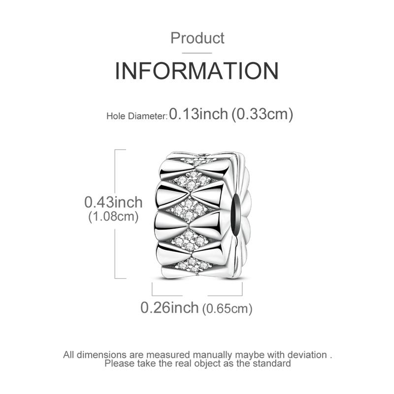 Copper Clasp Copper Cz Pave Clip Charms Daisy Beads Stopper Safety Chain Fit Original Bangle Bracelet Jewelry Clip