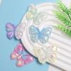 100Pcs Resin Colorful Butterfly Charms Flat Back Resin Cabochons Embellishments for Photo Frames Scrapbooking Hair Clips Decor