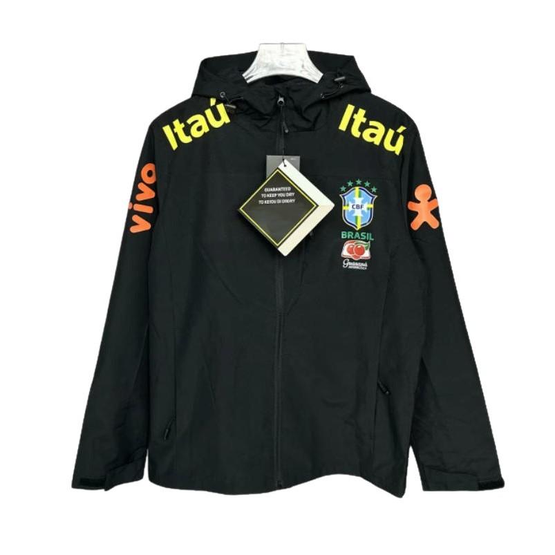 Trench casual brasiliano giacca a maniche lunghe giacca da allenamento giacca calda con cappuccio sottile per ragazzi e ragazze autunno e inverno