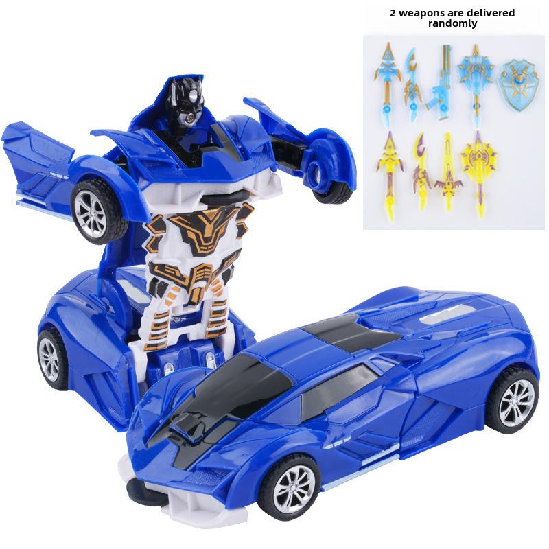 Kids' Transforming Inertia Car Toys - Sports Racing Collision Cars for Boys