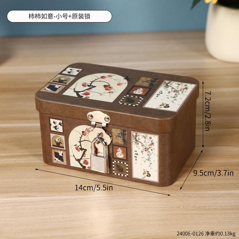 Minimalist Storage Box With Lock For Jewelry Cosmetics And Small Items