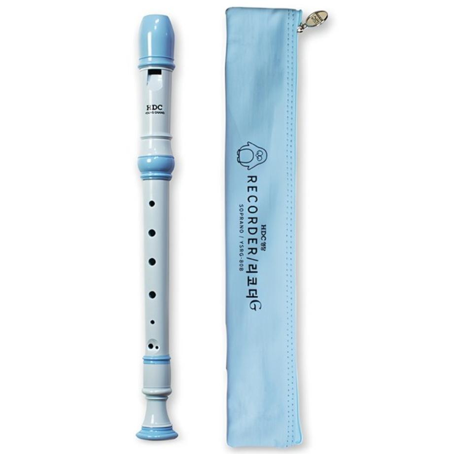 HDC Youngchang Soprano German Recorder YSRG-80 (Pink / Blue)