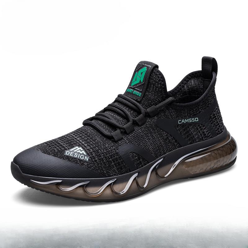 

Мужские повседневные кроссовки для бега Легкая обувь для ходьбы Нескользящая дышащая спортивная обувь для летного вязания Спортивный зал Беговые теннисные кроссовки для мужчин 42