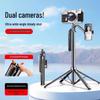 Selfie-Stick mit Dual-Kamera & Stativ mit Anti-Wackel für Live-Streaming im Freien