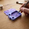 Multi-Color Partitioned Rhinestone Storage Tray Silky  Painting Accessories  for Adults