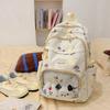 New high-value backpack female cute transparent dachshund dog backpack large-capacity casual schoolbag female