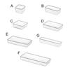 Storage Box Durable More Compartments Transparent Drawer Organizer Box for Bedroom