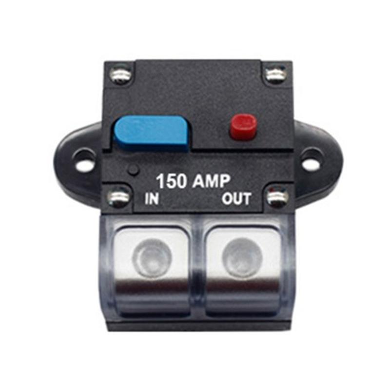 Circuit Breaker 12V-48VDC 50-300Amp for Trailer Vehicles Stereo Audios Solar System Inline Waterproof Solar Breaker