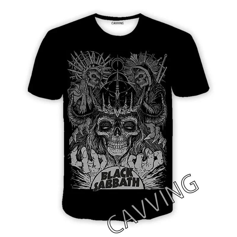 Casual O-hals Kortärmad 3D-tryck BLACK SABBATHE Rockmönster T-shirt för Män och Kvinnor Kläder Topp Hip Hop Sommar T-shirt