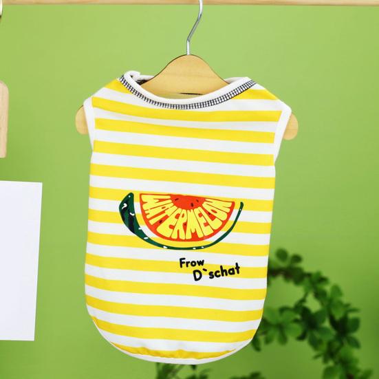 Hundeshirt, atmungsaktiv, schnell trocknend, hohe Elastizität, weiches Tragegefühl, Anti-Pilling, bequem, lässig, für Welpen, Hunde, gestreift, Heimtierbedarf