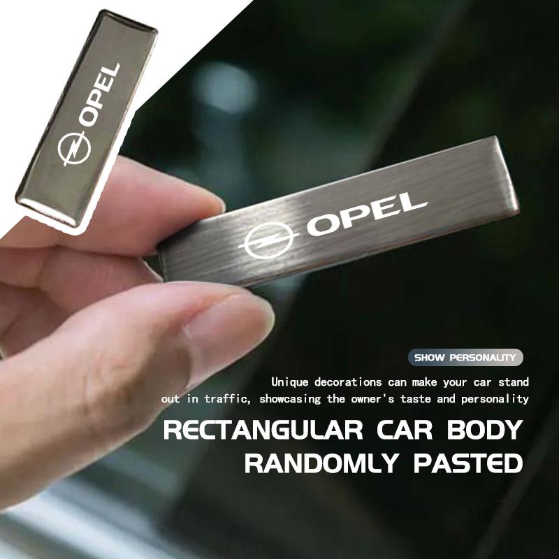 vrsag4 For Opel Car Trunk Sticker Emblem Aluminum Alloy Exterior Sticker Decoration Accessories Insignia Astra G J F K Vectra C H Corsa